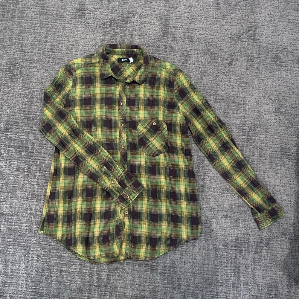 Urban Outfitters Green Flannel